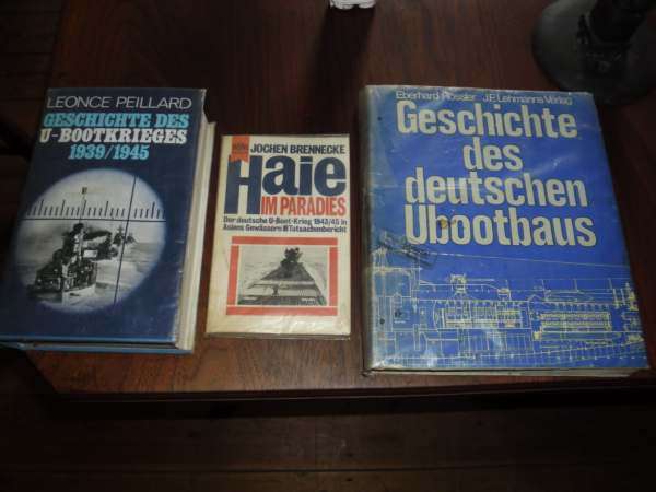 GERMAN U BOATS: THREE BOOKS ON GERMAN U BOATS