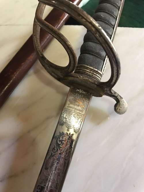 SADF Wilkenson Engraved Sword with Scabbard