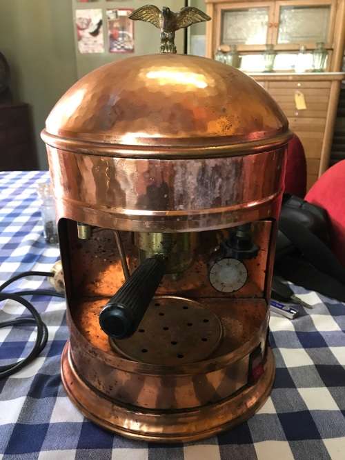 Brass Italian Espresso Machine: Victoria Arduino