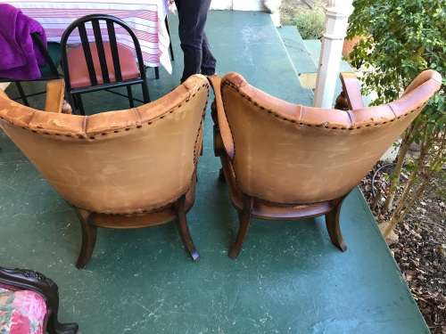 Pair of Retro Leather Chairs