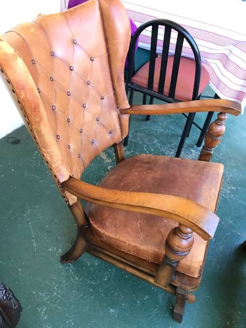 Pair of Retro Leather Chairs