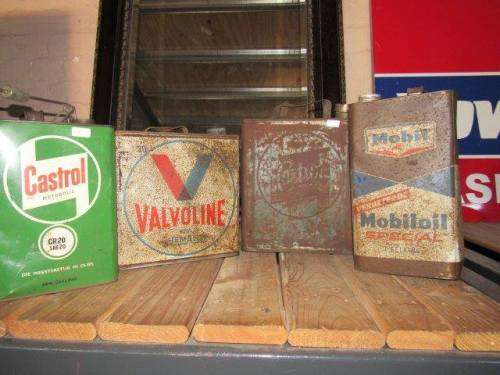 Collection of vintage Oil Cans