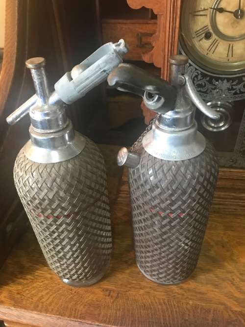 Pair of Soda Syphons ( 34 cm )