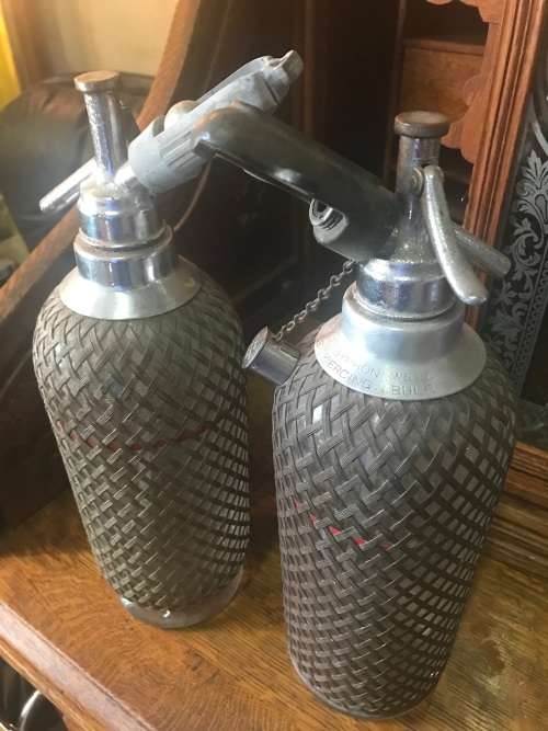 Pair of Soda Syphons ( 34 cm )