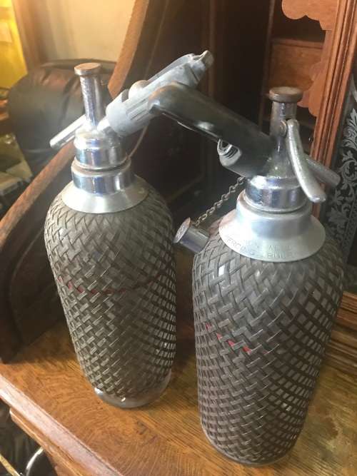 Pair of Soda Syphons ( 34 cm )