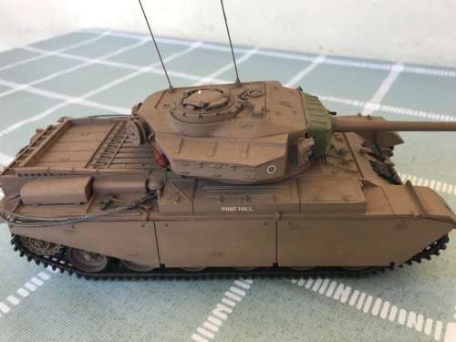 VINTAGE MODEL OF WW11 CENTURION TANK ( 30 X 12 X 8 CM )