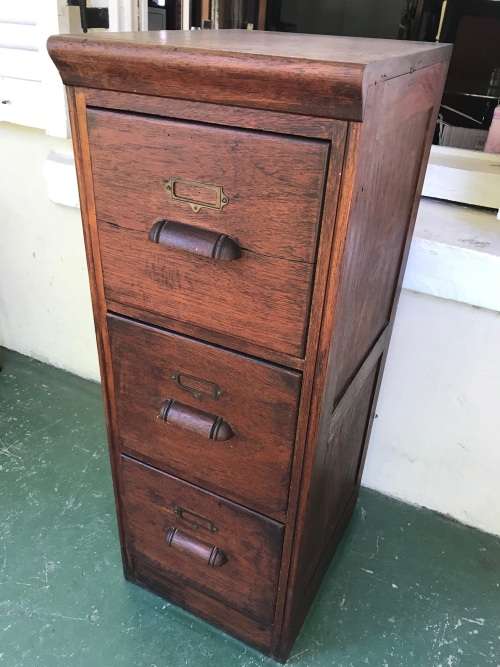 TEAK TEAK FILING CABINET  (    )
