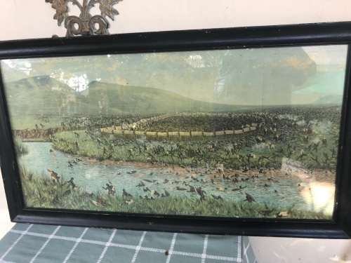 Slag van Bloedrivier: Framed Print by WA Coetzer (100 x 56 cm )