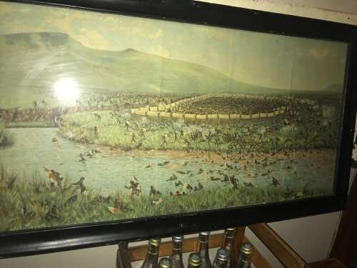Slag van Bloedrivier: Framed Print by WA Coetzer (100 x 56 cm )