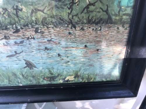 Slag van Bloedrivier: Framed Print by WA Coetzer (100 x 56 cm )