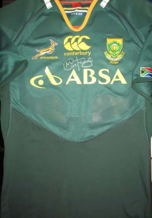 Springbok Match Jersey : Marcell Coetzee : SA vs England , 09/06/12