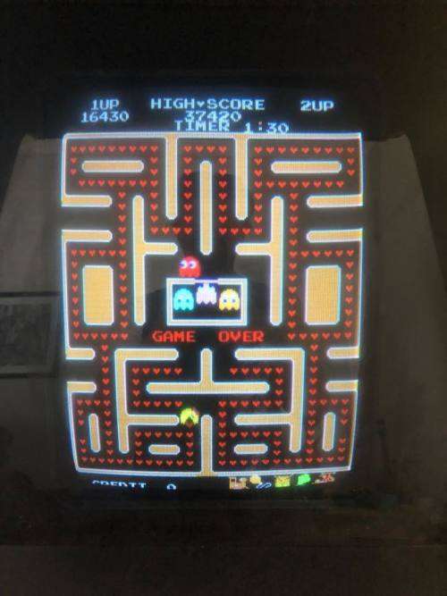 Vintage Acade Ms Pacman Machine , working well