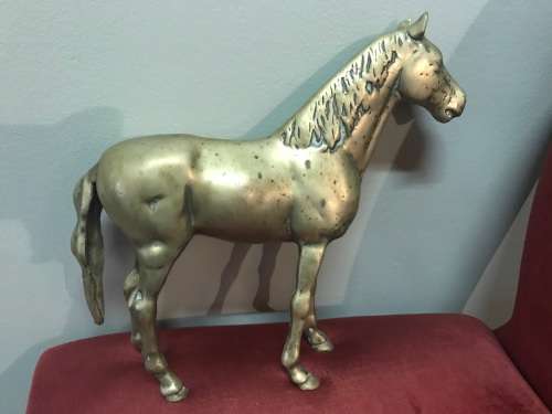 BRASS HORSE ( 30 X 30 CM )