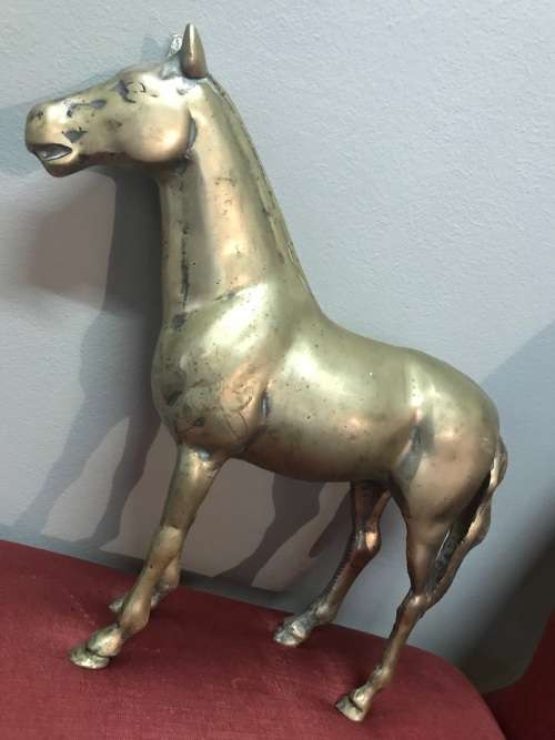 BRASS HORSE ( 30 X 30 CM )