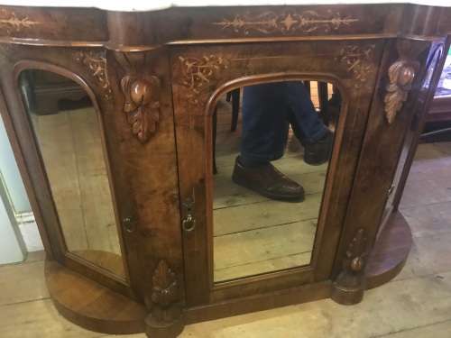 Magnificent Victorian Burr Walnut Chiffonier circa 1880 ( 120 x 145 x 40 cm )only for kiraalbutt