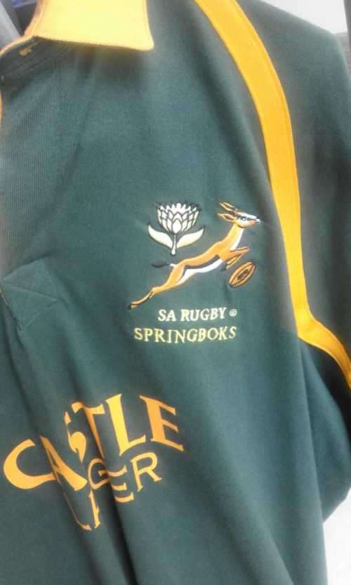Springbok Matchworn Test Jersey ( Joost vd Westhuizen, SA vs USA , 01/12/2001 )