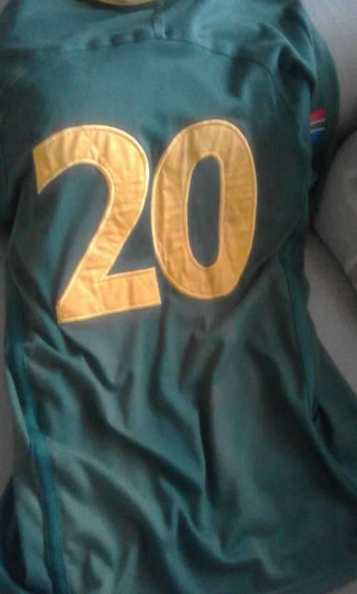 Springbok Matchworn Test Jersey ( Joost vd Westhuizen, SA vs USA , 01/12/2001 )