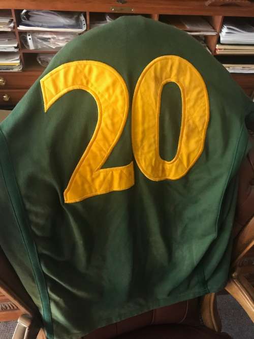 Springbok Matchworn Test Jersey ( Joost vd Westhuizen, SA vs USA , 01/12/2001 )