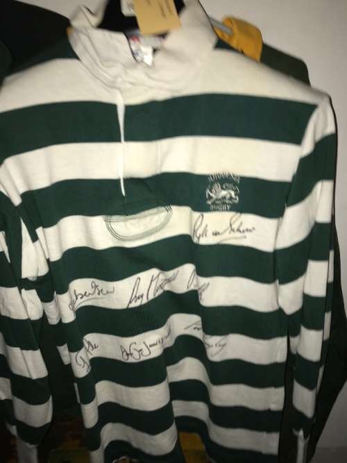 RUGBY JERSEY: RHODESIA SIGNED SUPPORTERS JERSEY + BOOK ON RHODESIAN RUGBY