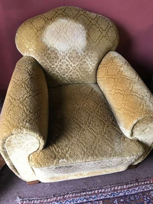 PAIR OF CHESTERFIELD CHAIRS CIRCA 1920's