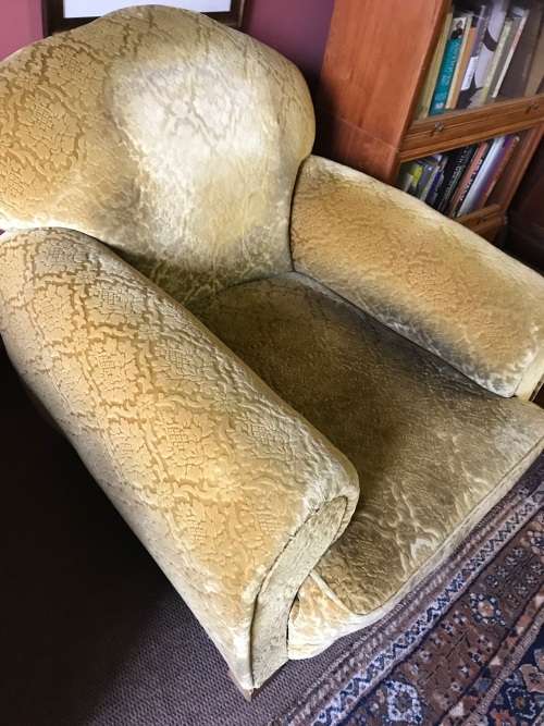 PAIR OF CHESTERFIELD CHAIRS CIRCA 1920's