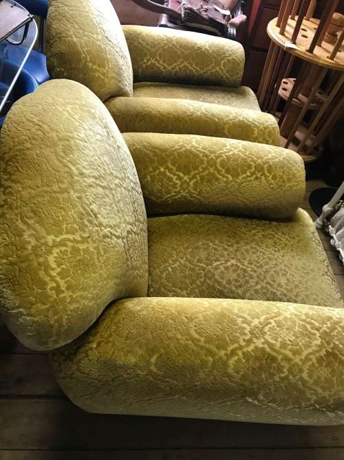 PAIR OF CHESTERFIELD CHAIRS CIRCA 1920's