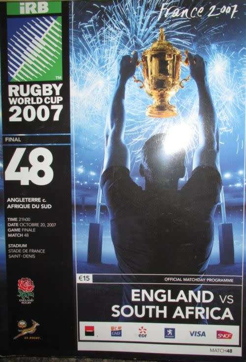 5 SPRINGBOK RUGBY PROGRAMS: SOUTH AFRICA VS ENGLAND ( 1972,84,94, 2007)