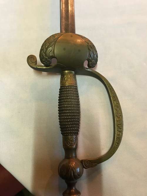 BRITISH DRESS OR NAVAL SWORD ( NO SCABBARD )