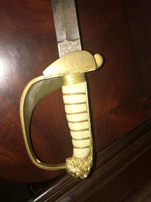 VINTAGE NAVAL SWORD WITHOUT SCABBARD