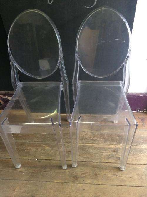 GHOST CHAIRS: PAIR OF CHAIRS