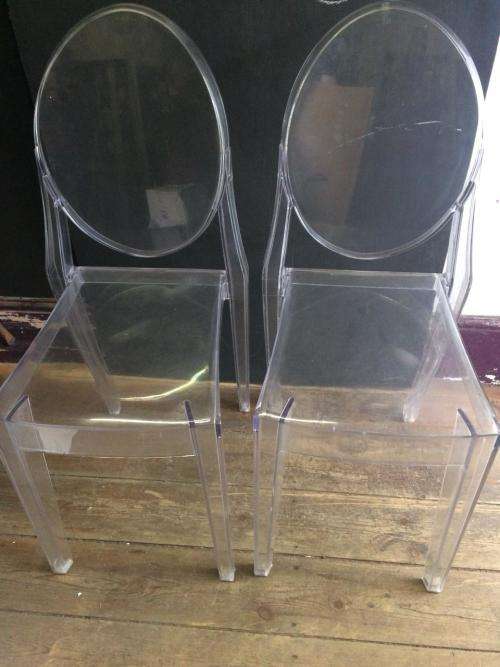 GHOST CHAIRS: PAIR OF CHAIRS