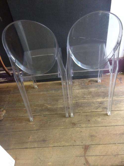 GHOST CHAIRS: PAIR OF CHAIRS