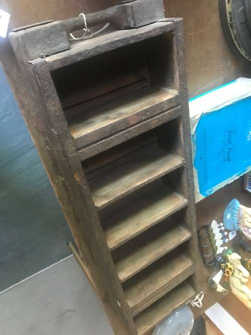 Vintage Wooden Brickmould  ( 95 x 28 x 12 cm )