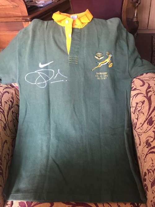 Springbok Matchworn Jersey ( James Smal ; no 14 )