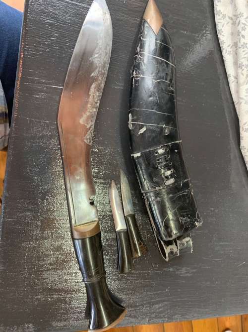 NEPALESE KUKRI DAGGER MARKED AND STAMPED