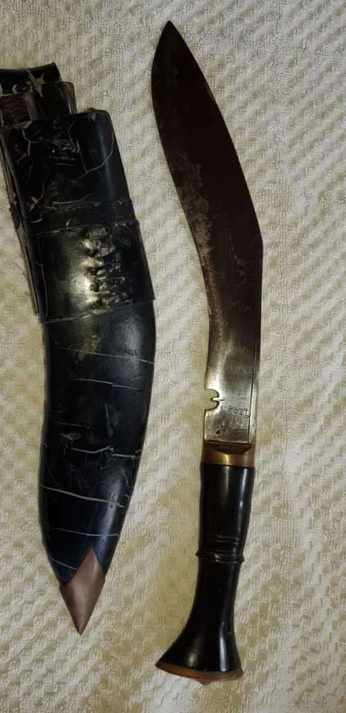 NEPALESE KUKRI DAGGER MARKED AND STAMPED