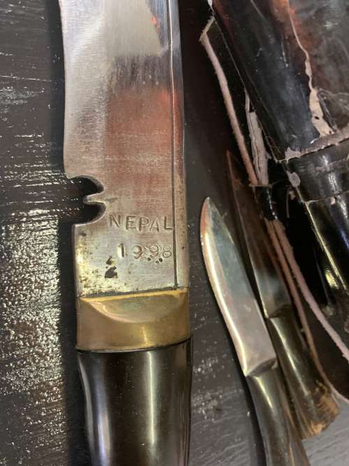 NEPALESE KUKRI DAGGER MARKED AND STAMPED