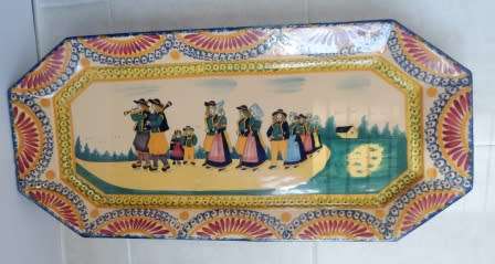 BEAUTIFUL QUIMPER PLATTERIN GOOD CONDITION