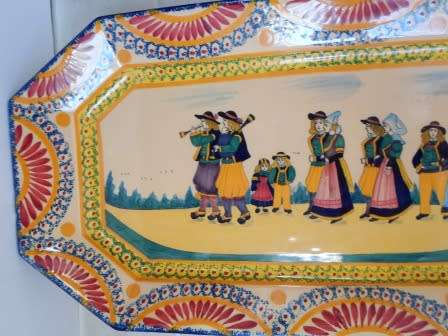 BEAUTIFUL QUIMPER PLATTERIN GOOD CONDITION