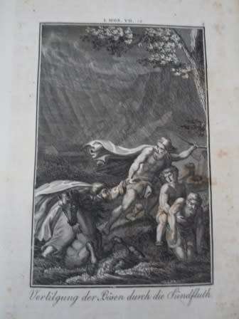 BEAUTIFUL GERMAN BIBLE 1848, LEATHER BOUND WITH 62 ENGRAVINGS