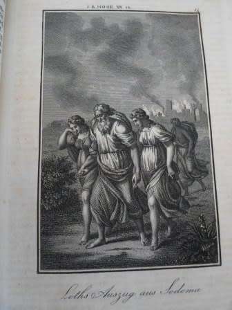 BEAUTIFUL GERMAN BIBLE 1848, LEATHER BOUND WITH 62 ENGRAVINGS