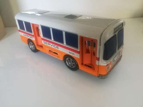 Vintage Tinplate Alps Airport Bus in original box circa 1970s