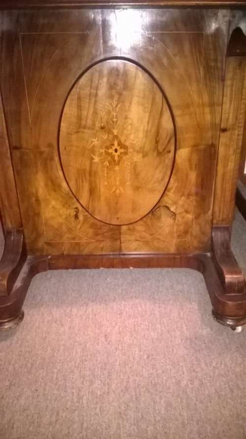 BEAUTIFUL VICTORIAN BURR WALNUT DAVENPORT IN ORIGINAL CONDITION CIRCA 1880