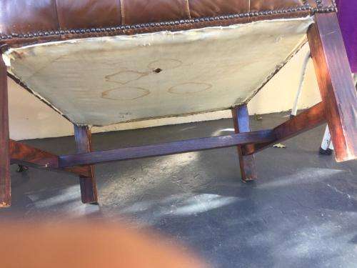Vintage Chesterfield Leather Armchair with lots of character