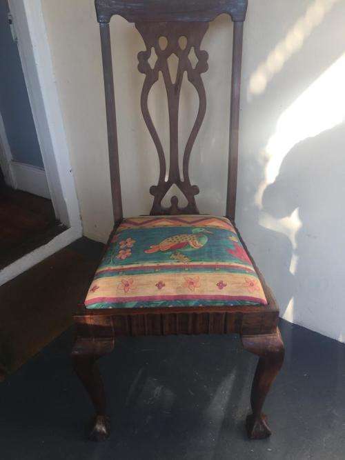 IMBUIA BALL AND CLAW DININGROOM CHAIR