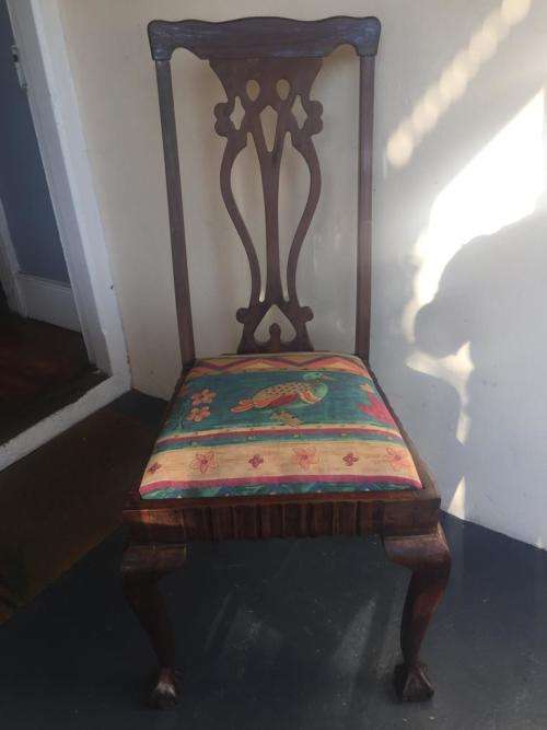 IMBUIA BALL AND CLAW DININGROOM CHAIR