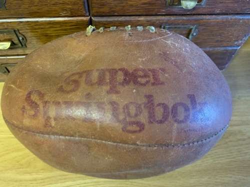 Vintage Leather Super Springbok Rugby Ball