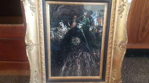 VINTAGE ITALIAN OIL ON BORD BY VITTORIO PETRELLA DA BOLOGNE BORN 1886 ( 42 X 52 CM )