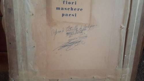 VINTAGE ITALIAN OIL ON BORD BY VITTORIO PETRELLA DA BOLOGNE BORN 1886 ( 42 X 52 CM )