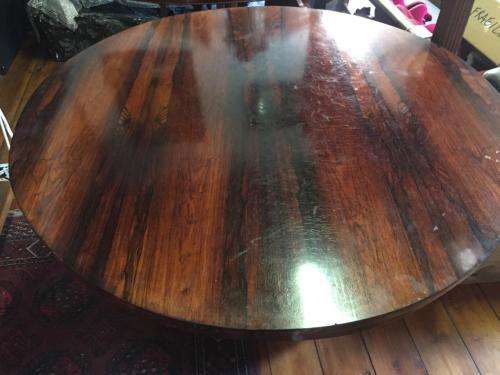 Victorian Rosewood Tilttop Table circa 1880 ( 120 x 75 cm )